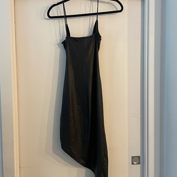 Black Leather-look Dress - Picture 3 of 5